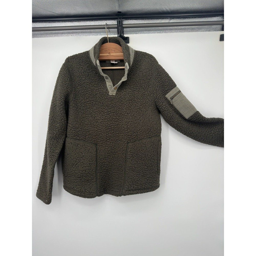 Carbon 2 Cobalt Mens Jacket S army green Sherpa 3 Bottom Up Pullover